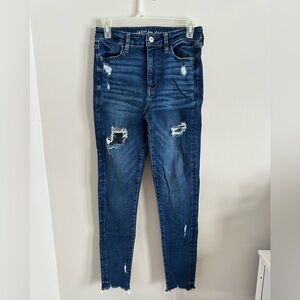 AE Super High Rise Jeggings Crop